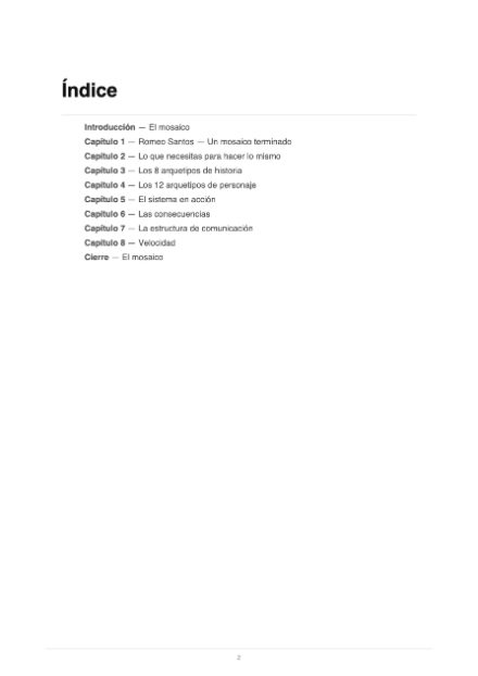 Índice del libro